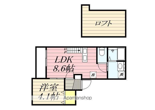 パティオ五十川Ⅱ(1LDK/1階)の間取り写真
