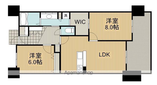 ロイヤルガーデン大手町(2LDK/8階)の間取り写真
