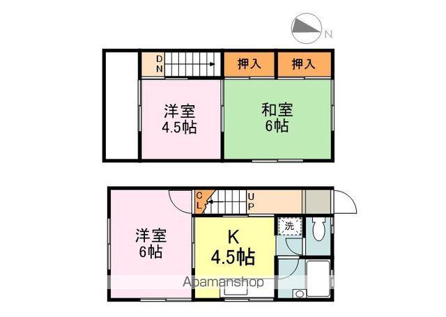 コーポ松岡AB(3K/1階)の間取り写真