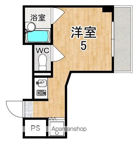 フォレスト高畑マンション(1K/4階)の間取り写真