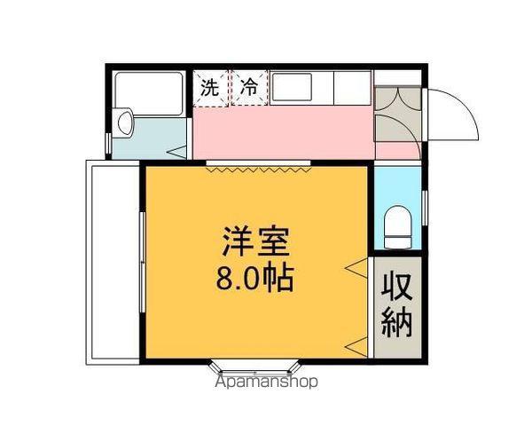 アイランズ(1K/2階)の間取り写真