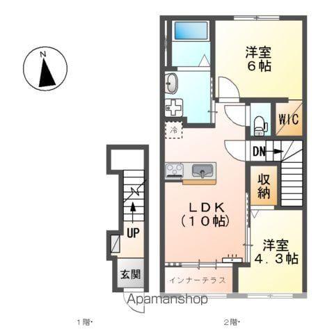 ファミーリエ(2LDK/2階)の間取り写真