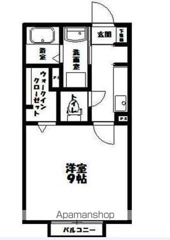 アレイズ(1K/2階)の間取り写真