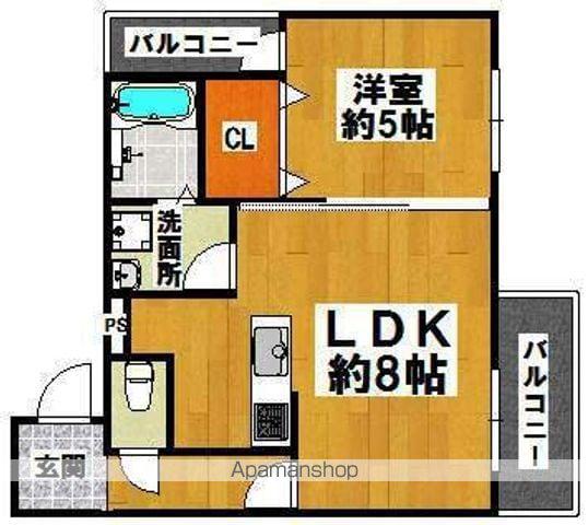 フィアスコート北旅籠町東1番館(1LDK/2階)の間取り写真