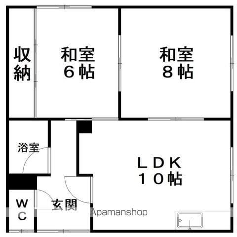 第1三好マンション(2LDK/2階)の間取り写真