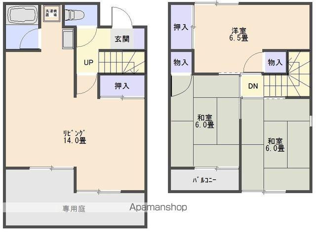 コスモタウン黒崎(3LDK/1階)の間取り写真