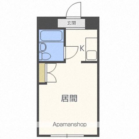 サンリバーハイツ(1K/1階)の間取り写真