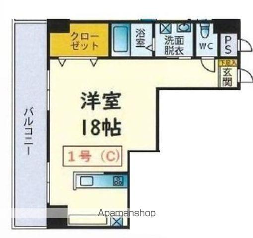 東ビル本町(ワンルーム/9階)の間取り写真