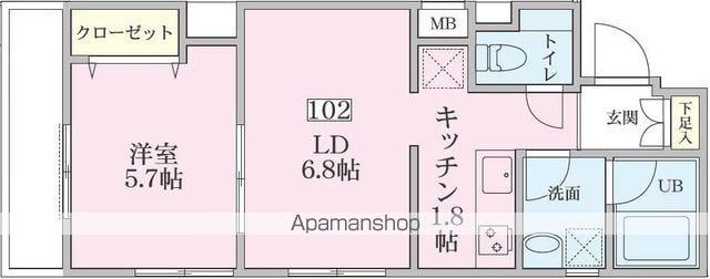 TAKT HEIM(1LDK/1階)の間取り写真