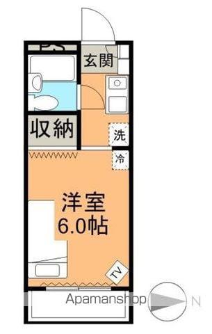 セントラル白山(1K/4階)の間取り写真