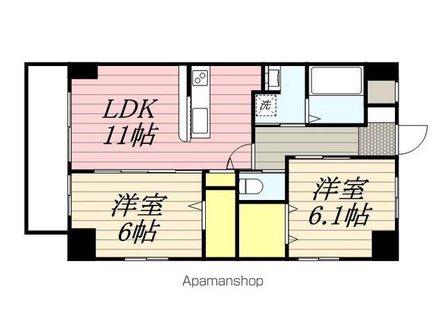パストール(2LDK/3階)の間取り写真