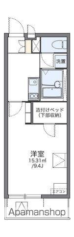 レオパレスさくらⅡ(1K/3階)の間取り写真