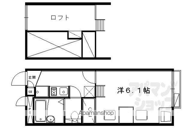 レオパレス伸和(1K/1階)の間取り写真