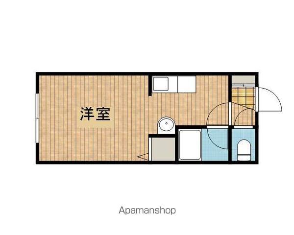 ポエム21(1K/1階)の間取り写真