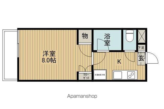 FLATSMARUICHI(1K/1階)の間取り写真