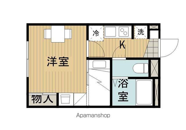 レオパレスレスポワール(1K/1階)の間取り写真