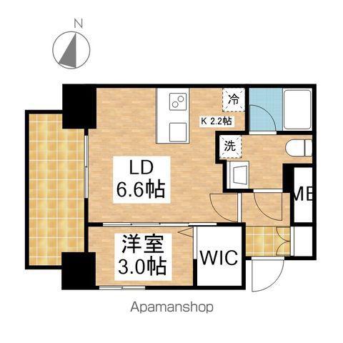 エステムコート名古屋新栄Ⅵ アートテラス(1LDK/5階)の間取り写真