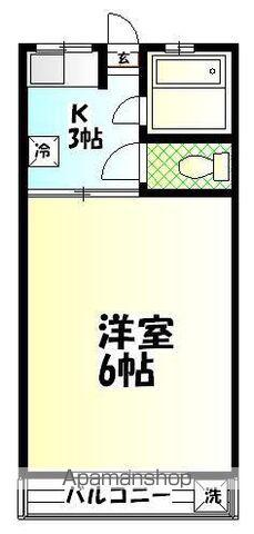 ハイツすずき(1K/1階)の間取り写真