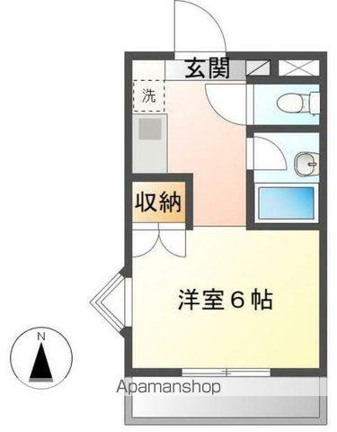 アーベイン三木パートⅡ(1K/2階)の間取り写真