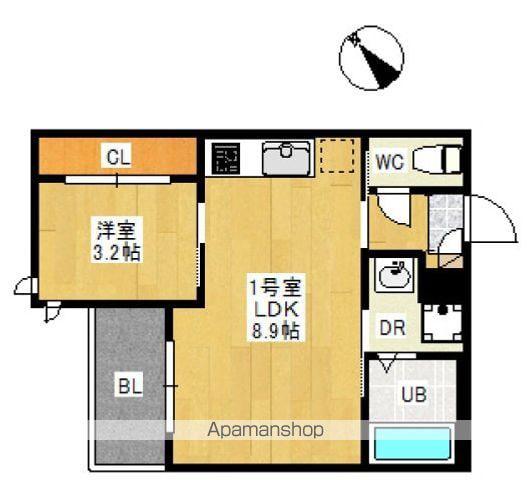 REGALEST大町駅前(1LDK/3階)の間取り写真