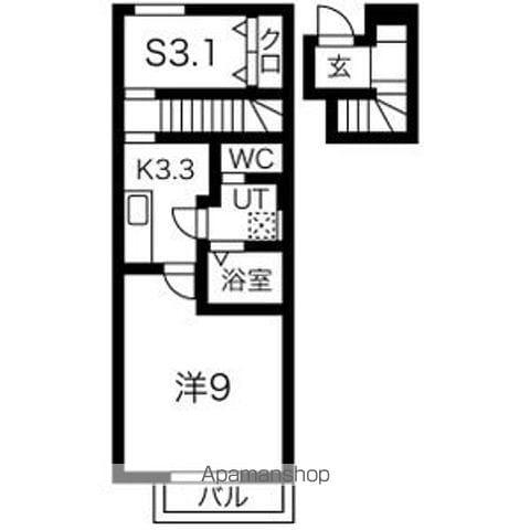 FIRST花巻(1K/2階)の間取り写真