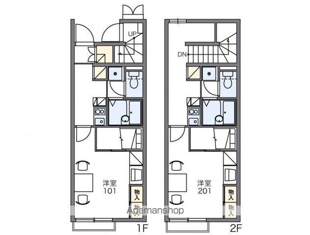 レオパレスサルウェイ三条(1K/2階)の間取り写真