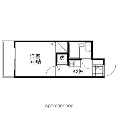 トーカンキャステール己斐本町(1K/11階)の間取り写真