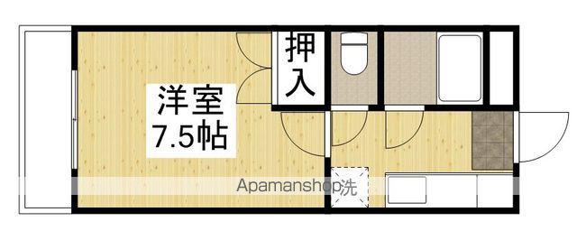 トゥエルブライツ(1K/3階)の間取り写真