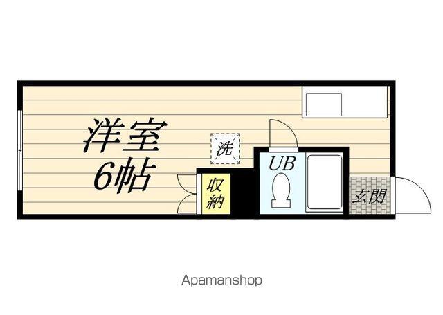 シェルム豊岡(1K/1階)の間取り写真