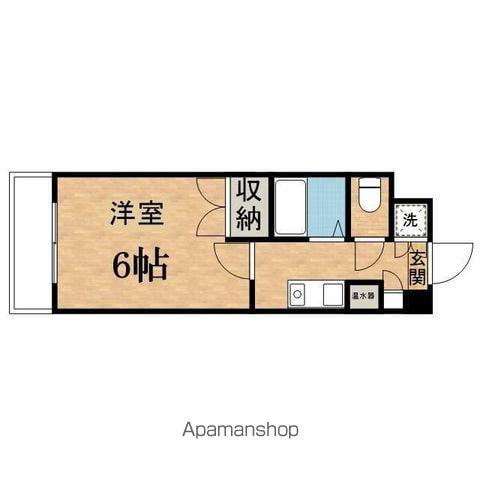 アリススプリングス(1K/1階)の間取り写真