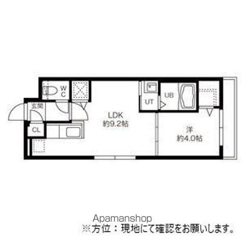 HUGA PREMIUM SUITEヒューガプレミアムスイート(1LDK/4階)の間取り写真