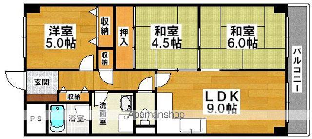 プローブ羽衣(3LDK/3階)の間取り写真