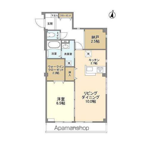 トレーノ赤堤(1SLDK/3階)の間取り写真