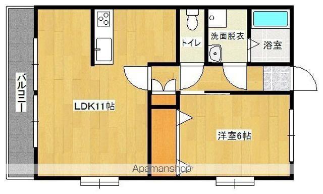 ASAHIマンション(1LDK/3階)の間取り写真