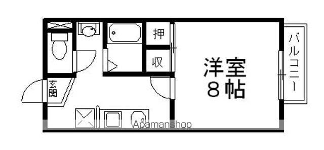 DELTA STUDIO(1K/2階)の間取り写真