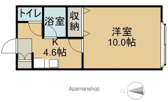 カルム参番館(1K/1階)の間取り写真
