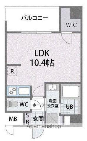 タワーズ香椎駅前(ワンルーム/3階)の間取り写真