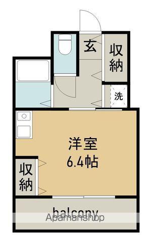 ニューポートマンション(ワンルーム/4階)の間取り写真