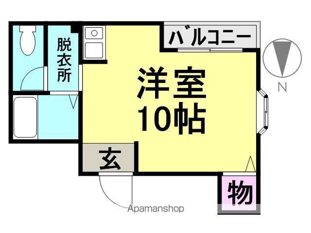 プレステージ(ワンルーム/3階)の間取り写真