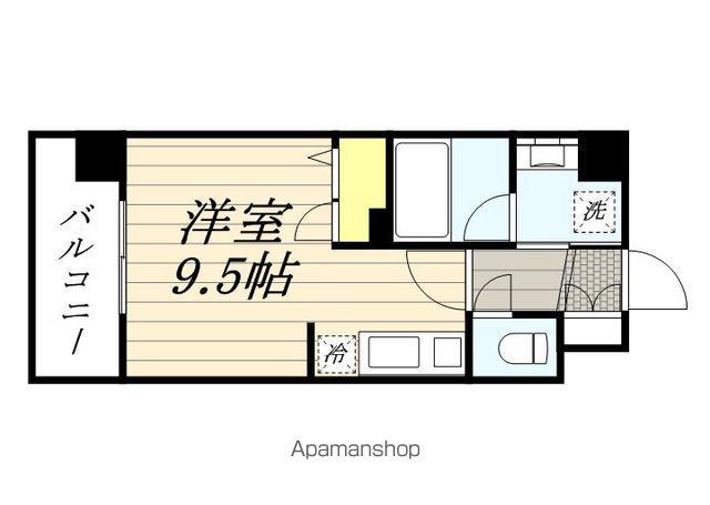 LANDIC S4173(ワンルーム/3階)の間取り写真