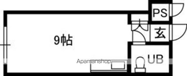 ジュネスコート22(ワンルーム/2階)の間取り写真