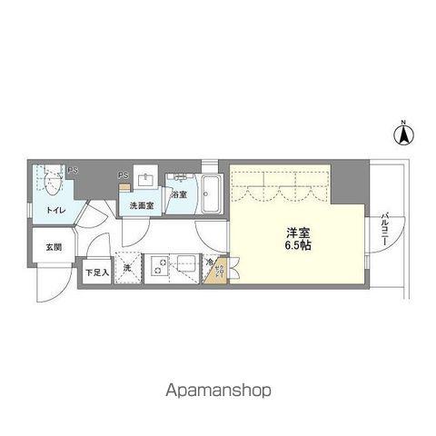 シーズンフラッツ元浅草4丁目(1K/2階)の間取り写真