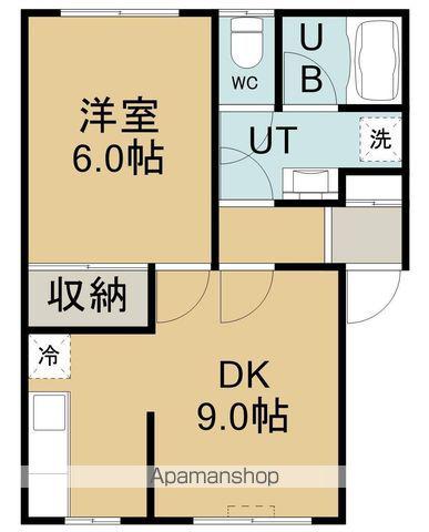 貴光ハイツⅡ(1DK/2階)の間取り写真