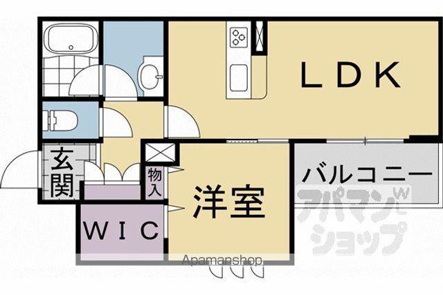 シャーメゾン多藪(1LDK/2階)の間取り写真