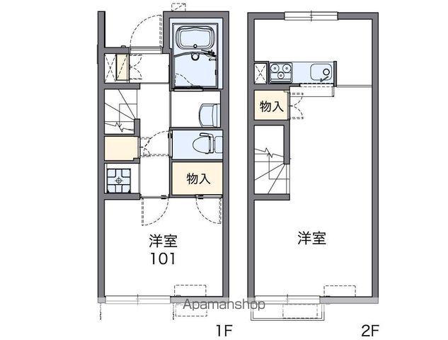 レオネクストフォーエバー21(1LDK/1階)の間取り写真