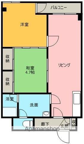 ウッドネスト宇多津Ⅱ(2LDK/5階)の間取り写真