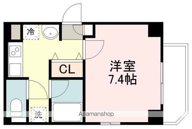 ラピス雨宮(1K/4階)の間取り写真