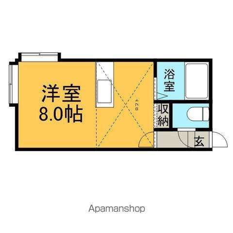 ラフォーレアイダ参番館(1K/2階)の間取り写真