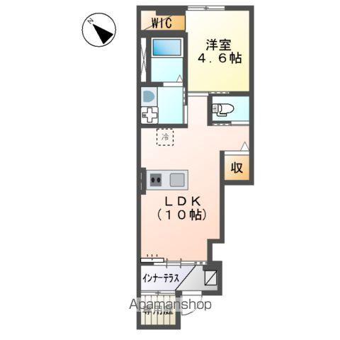 フォレスト離宮唐津(1LDK/1階)の間取り写真