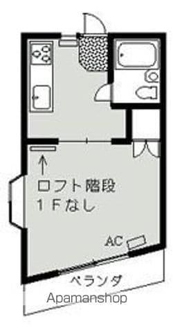 けやきハイツFB(1DK/2階)の間取り写真